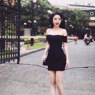 VÁY ĐẦM BODY TRỄ VAI TAY NGẮN ANLY02