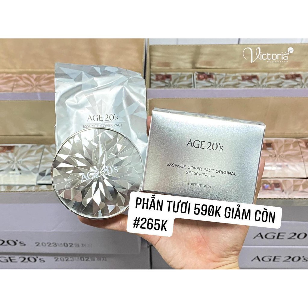 Phấn Tươi AGE 20’s Essence Cover Pact Original SPF50+/PA+++ | BigBuy360 - bigbuy360.vn