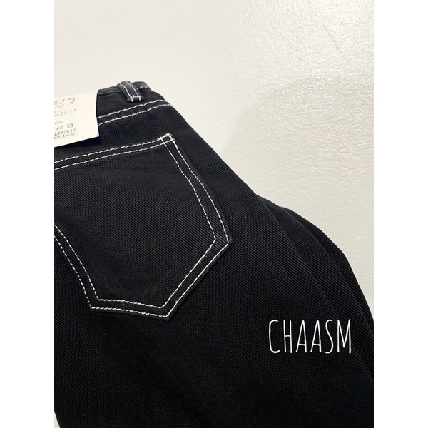 chân váy jean/ denim A-line xẻ tà SẴN