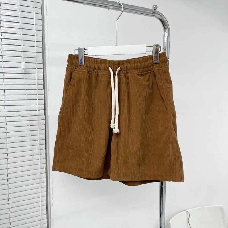QUẦN SHORT NHUNG UNISEX CAO CẤP PHONG CÁCH NAM NỮ 2 MÀU- FORM CHUẨN ĐẸP- CHẤT VẢI BỀN ĐẸP