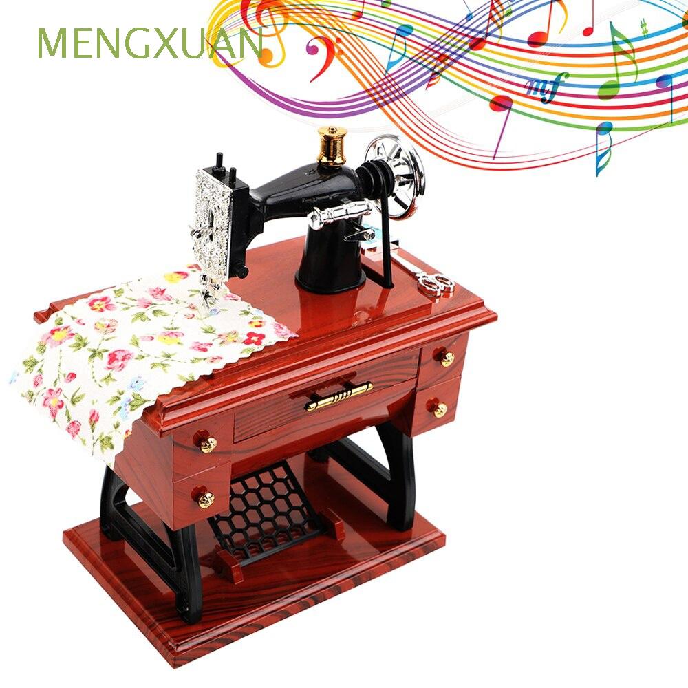 Hộp nhạc dạng máy may mini trang trí nội thất độc đáo