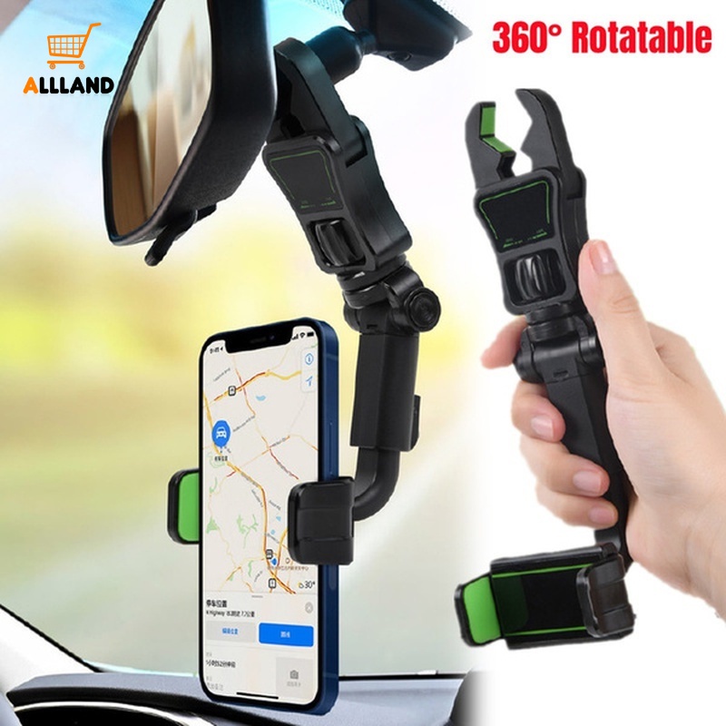 Giá Đỡ Điện Thoại Gắn Gương Chiếu Hậu Xe Hơi Tiện Dụng