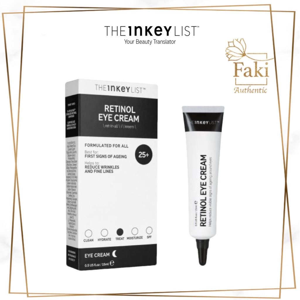 Kem mắt Retinol The Inkeylist chống lão hoá, làm mờ vết nhăn, giảm thâm quầng mắt 15g