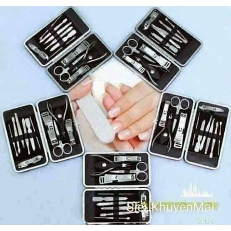 Bộ kìm bấm móng tay 12 chi tiết hàng đẹp