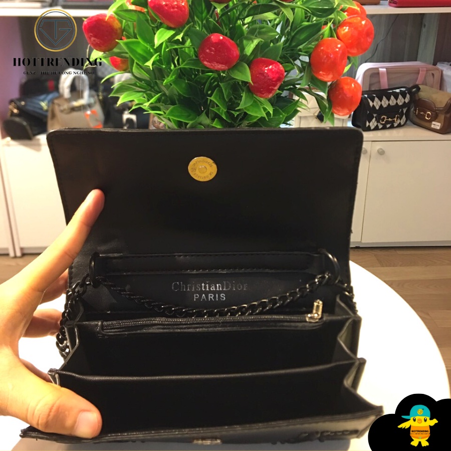(Mới có) Túi,ví dài cao cấp thương hiệu Dior CD có dây đeo tháo rời mẫu mới đang hot nhất hiện nay