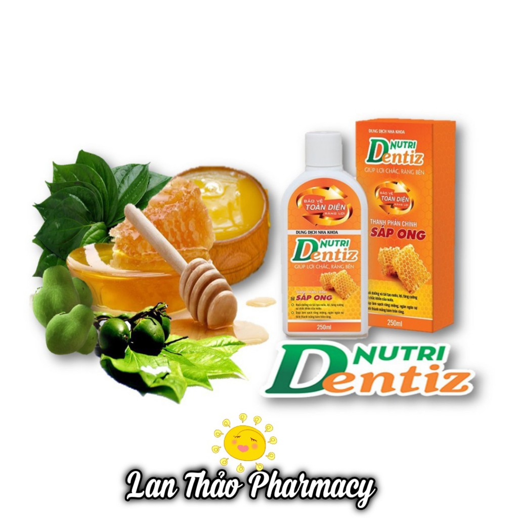 [có tem tích điểm] Nước Súc Miệng Nha Khoa NUTRIDENTIZ 250ml Cho Răng Lợi Chắc Khỏe