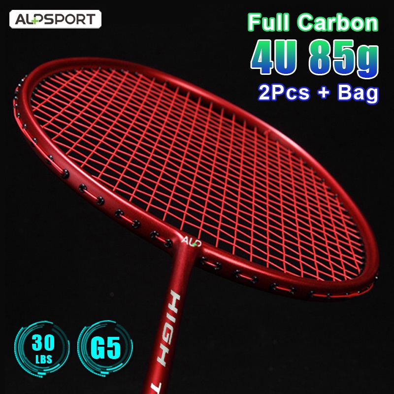 Bộ 2 vợt cầu lông ALPSPORT ALP RR 4U G4 T800 100% carbon reket chất lượng cao