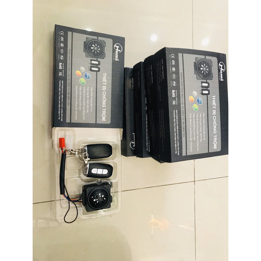 Báo động chống chộm xe điện 48V 60V 72V Chính hãng Humi