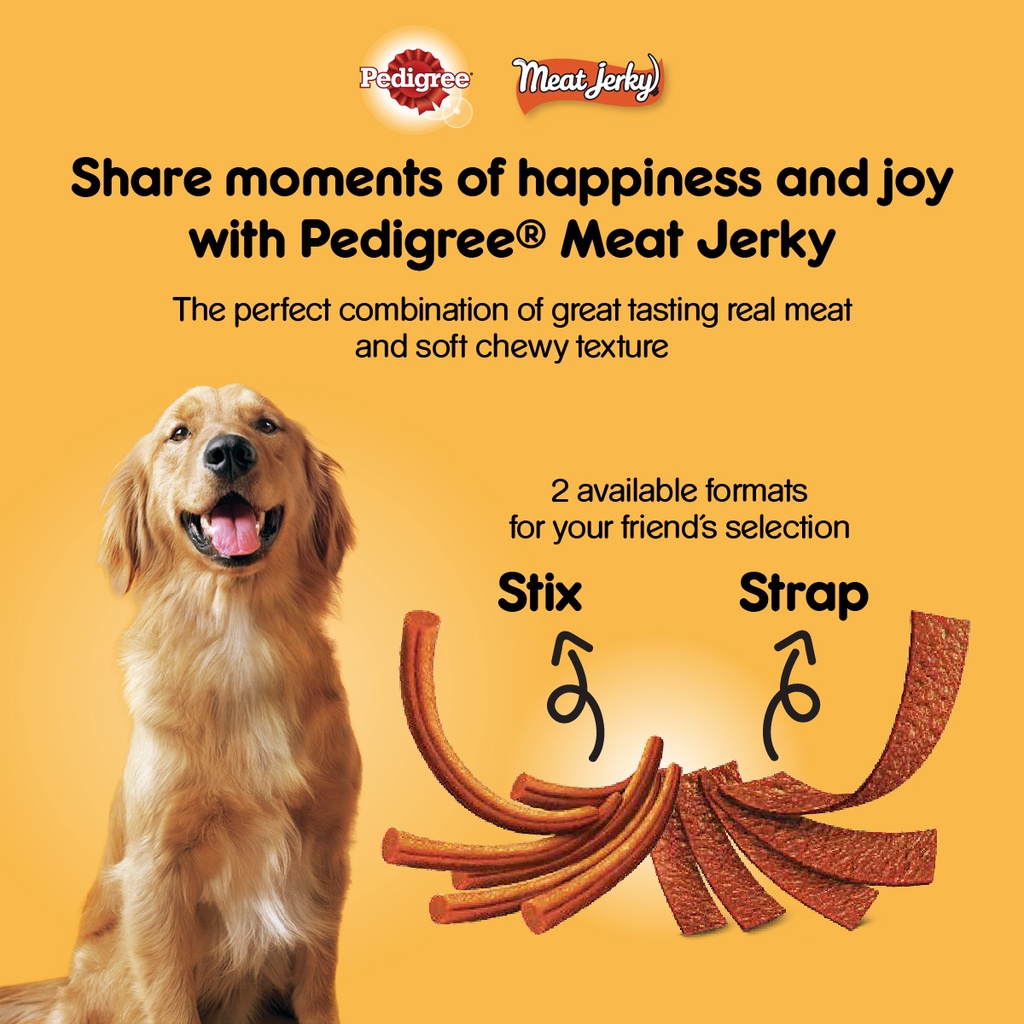 Thức Ăn Vặt Cho Chó Pedigree Meat Jerky - iPet Shop