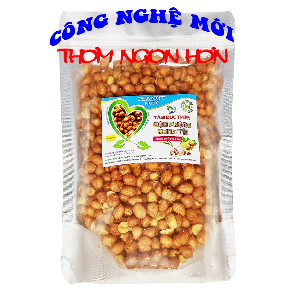 Combo 1KG Đậu Phộng Rang Tỏi Ớt Tâm Đức Thiện (2 x Túi 500GR) đồ ...