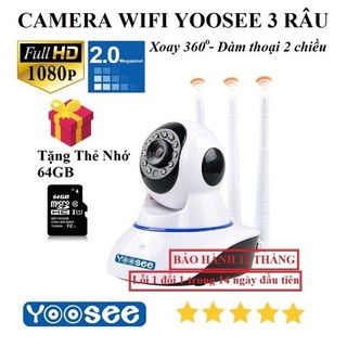 Tặng Thẻ Nhớ 64GB - Camera YOOSEE 360° 3 Râu - 2.0M - 1080P