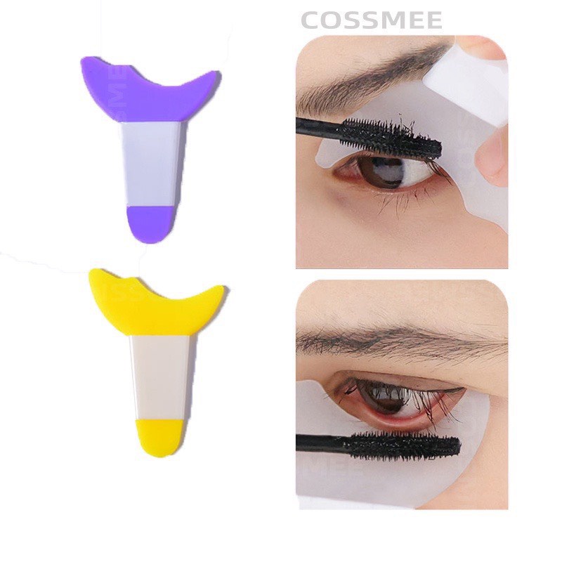 Miếng silicon hỗ trợ kẻ mắt chuốt mi mascara tạo bọng mắt và làm sạch lông mi hình chữ y MINIGIRL S1