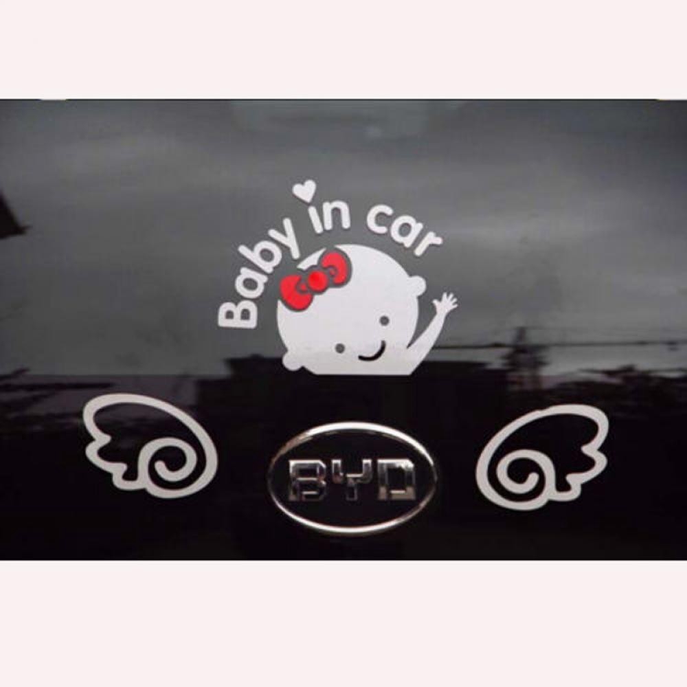 Decal dán &quot; Baby in Car &quot; làm từ nhựa vinyl cho xe hơi