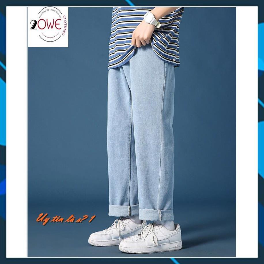Quần jeans Baggy, quần bò nam, dáng ống suông, rộng nam TR01 style hàn quốc Hàng loại 1 - Quần jeans quần baggy nam