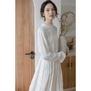 Váy trắng công chúa có thể kết hợp nhiều kiểu ulzzang Hàn Quốc [Yannie]