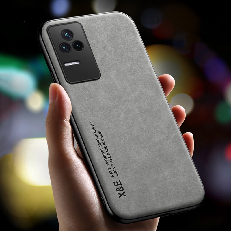 Ốp Điện Thoại Da Màu Trơn Chống Sốc Cao Cấp Cho Xiaomi POCO F4 F 4 5G Mi POCOF4 GT POCOF4GT