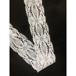Ruy Băng Ren Cotton Trắng size 4cm