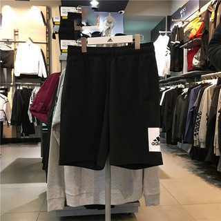 Quần Short Adidas Vải Cotton Màu Trắng Đen Cổ Điển