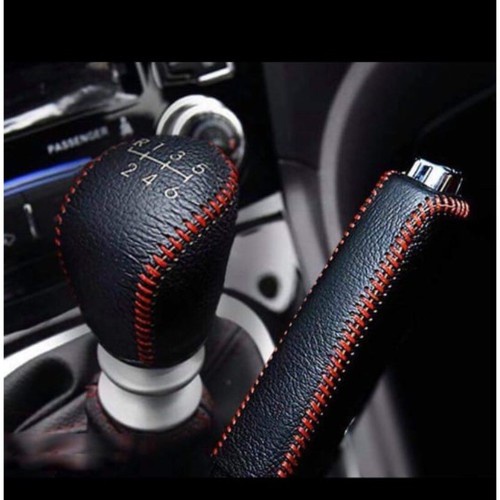 Bọc cần số và tay phanh Ô tô da thật xe Accent, Elantra, K3, Cerato bản MT