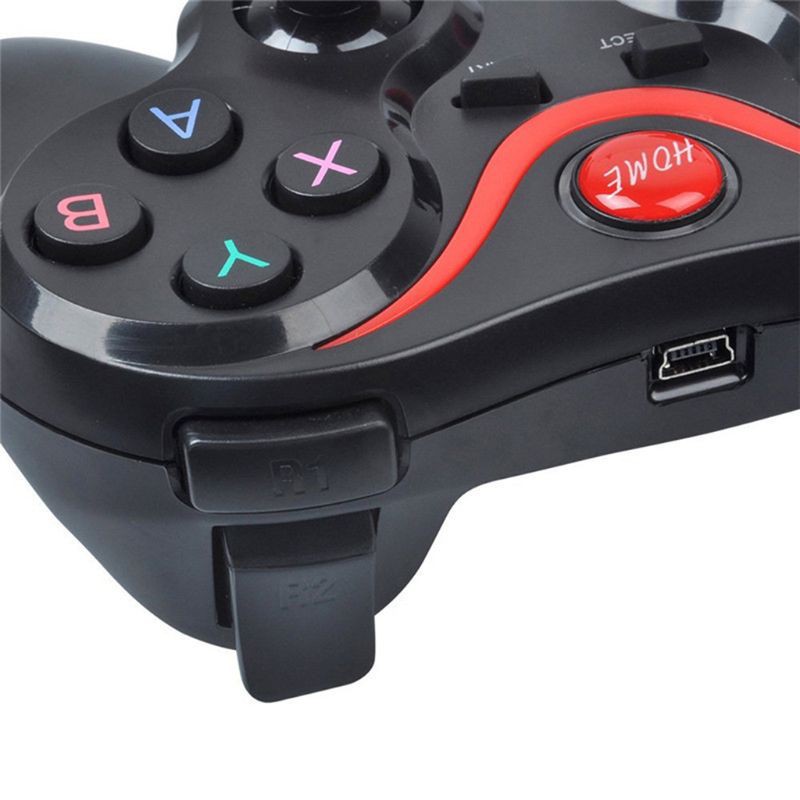 Cần điều khiển bluetooth để chơi game không dây có dây cáp sạc cổng USB