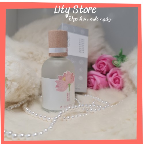 Nước hoa nữ Shimang hương hoa sen kết hợp các loại quả, chai mini 50ml dạng xịt.