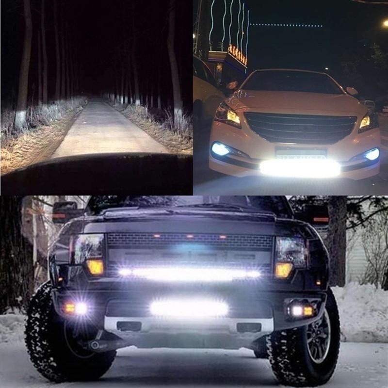 Thanh đèn LED siêu mỏng 7 / 13 / 19 Inch cho xe tải  SUV 60W 120W 180W 240W 12V 24V