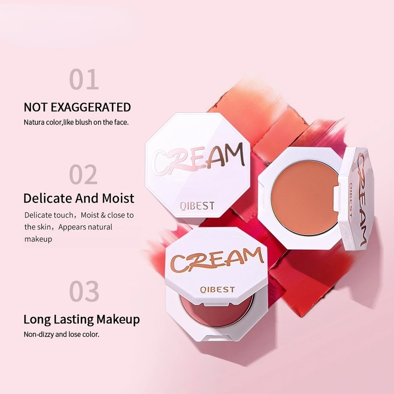 1 Thỏi Phấn Má Hồng/Tạo Khối Màu Nhung/Đỏ Tự Nhiên Mềm Mịn Lâu Trôi