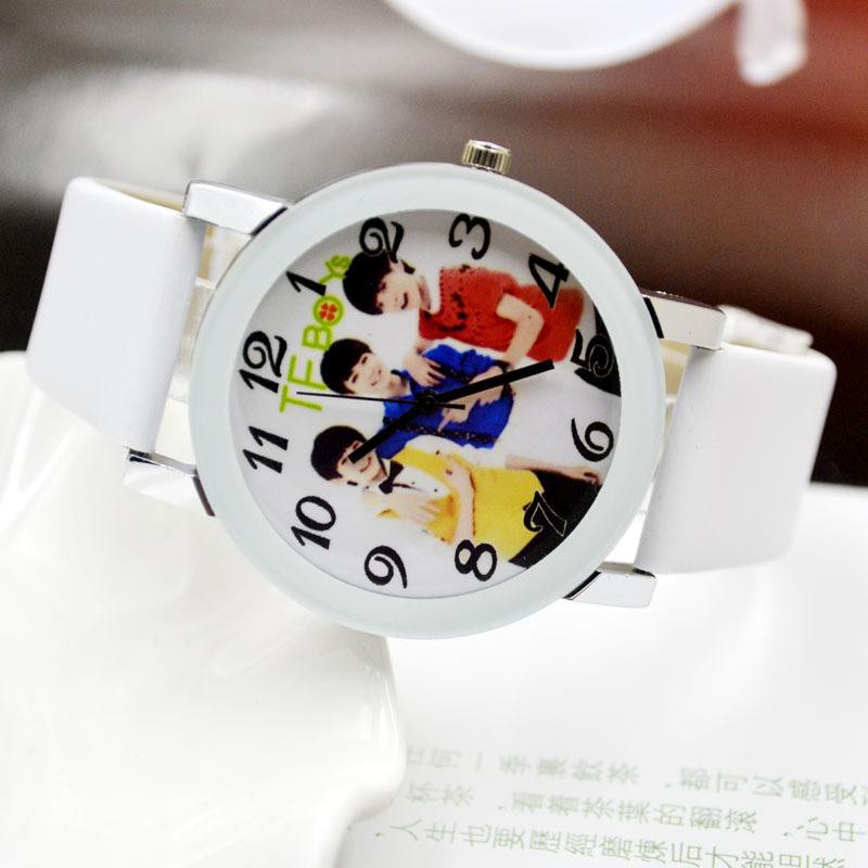 Đồng hồ tfboys đeo tay nam nữ phong cách Hàn quốc cá tính