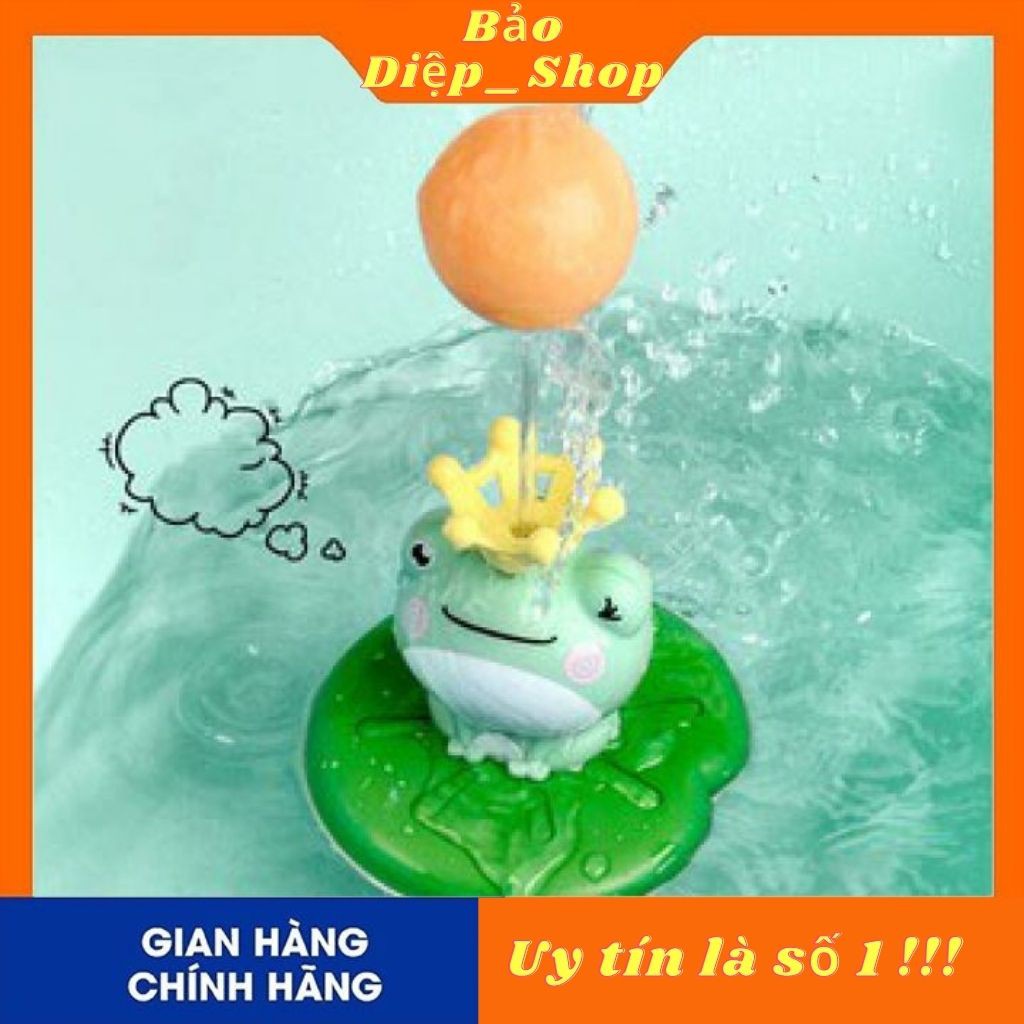 Ếch phun nước,đồ chơi nhà tắm phun nước cho trẻ nhỏ chạy bằng pin với 5 đầu phun thay đổi.