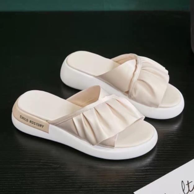 Dép nữ quai ngang bánh bèo mới