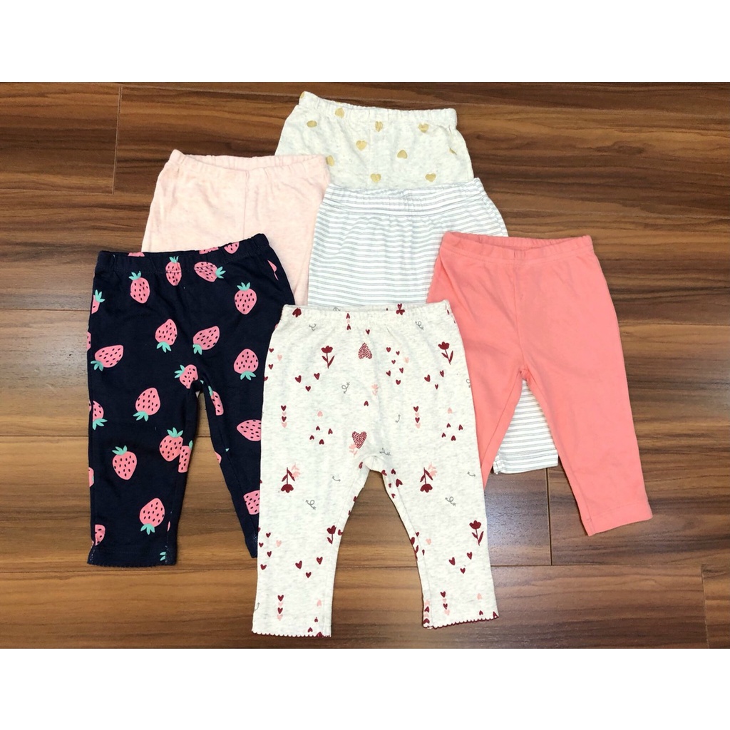 Quần bé gái,set 5 chiếc quần legging cho bé từ 0-3 tuổi ,xuất dư combodia,co dãn tốt chất vải xuất dư mềm đẹp
