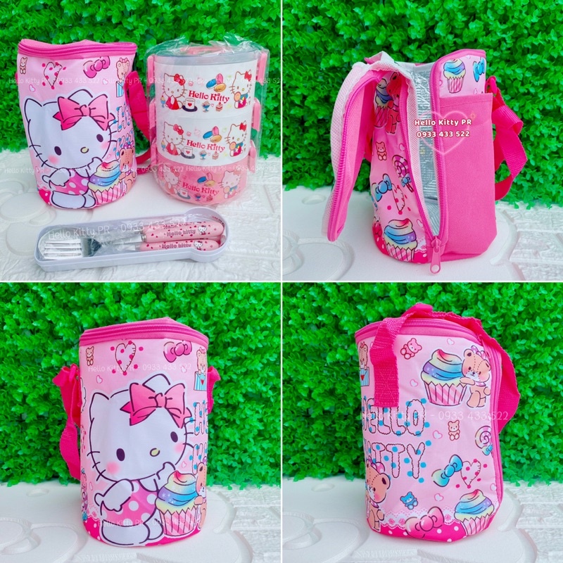 TÚI GIỮ NHIỆT HELLO KITTY DOREMON DORAEMON