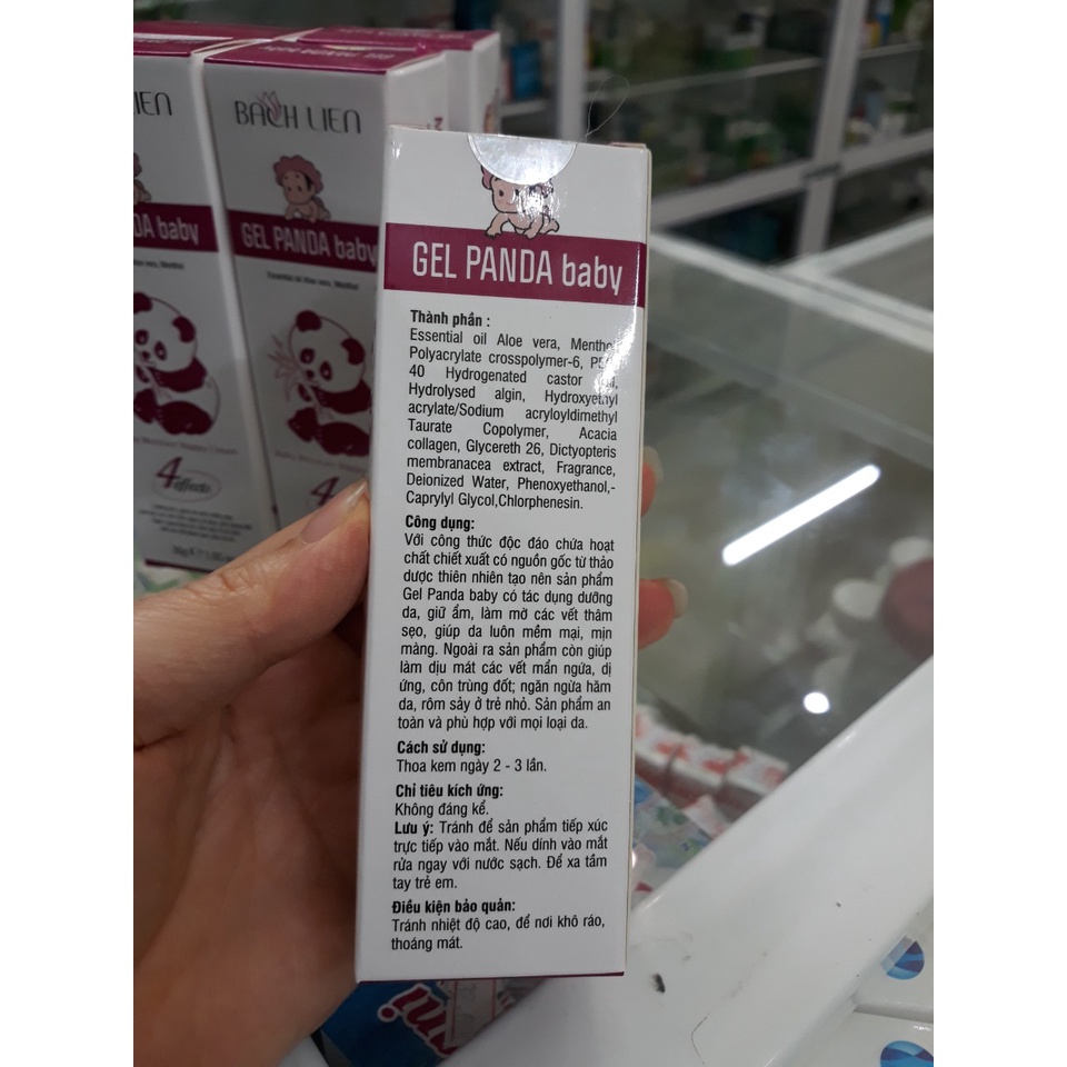 KEM GEL PANDA BABY LOẠI 30G CỦA BẠCH LIÊN, GIỮ ẨM, LÀM MỀM DA, CHỐNG HĂM DA, NGĂN NGỪA DỊ ỨNG, AN TOÀN CHO DA EM BÉ