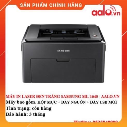 MÁY IN LASER TRẮNG ĐEN SAMSUNG ML - 1640 ( TẶNG HỘP MỰC , DÂY NGUỒN , DÂY USB MỚI )