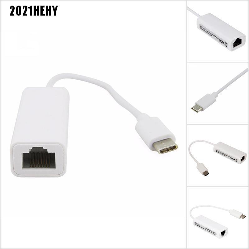 (2021He) Usb 3.1 Type C To Rj45 Gigabit Ethernet Rj45 Lan Network Adapter Cho Macbook # Hy