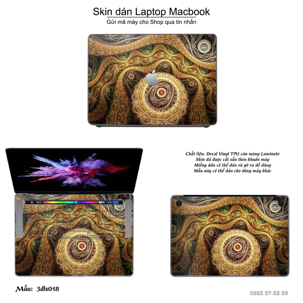 Skin dán Macbook mẫu 3D Abstract (đã cắt sẵn, inbox mã máy cho shop)