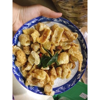 Bì heo chiên giòn tẩm gia vị cho das /keto