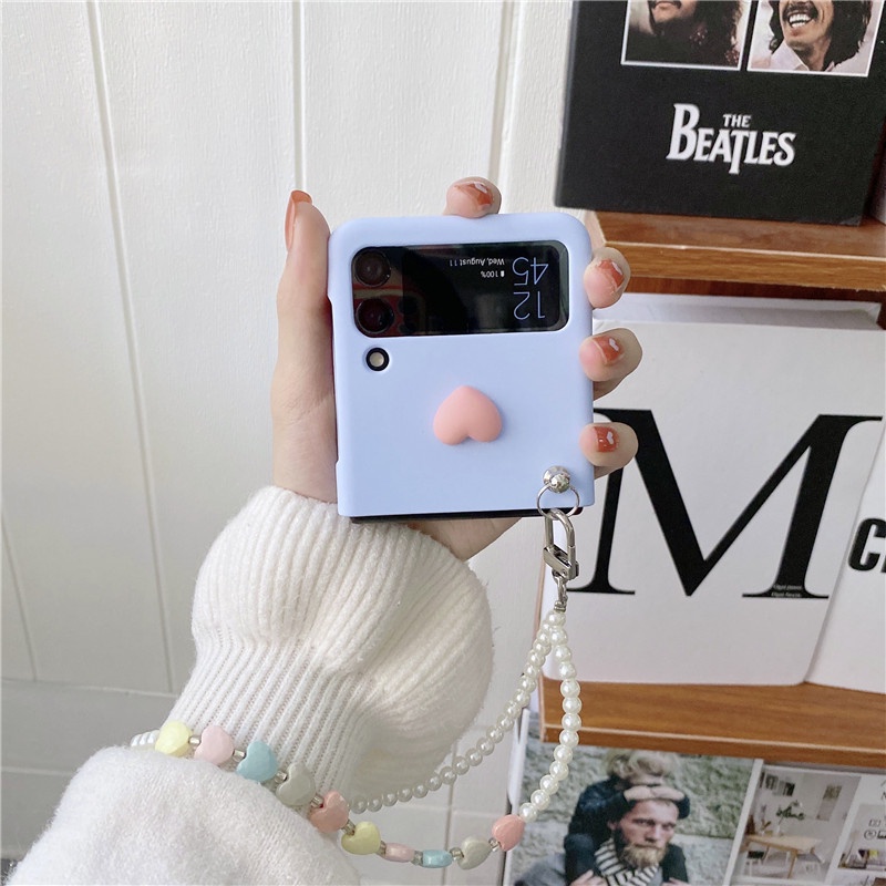 Ốp Điện Thoại Chống Sốc Màu Macaron Thời Trang Dễ Thương Cho Samsung Galaxy Z Flip 3 5G Z Flip3 Zlip3 Samsung Z Flip3