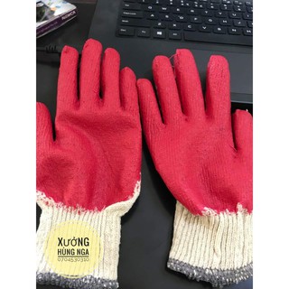 Bao tay lao động phủ sơn đỏ 40g giá cực sốc (3300đ/đôi)