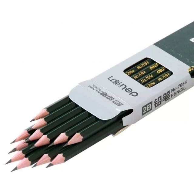 SET HỘP 12 BÚT CHÌ 2B NÉT ĐẬM KHÔNG MỦ