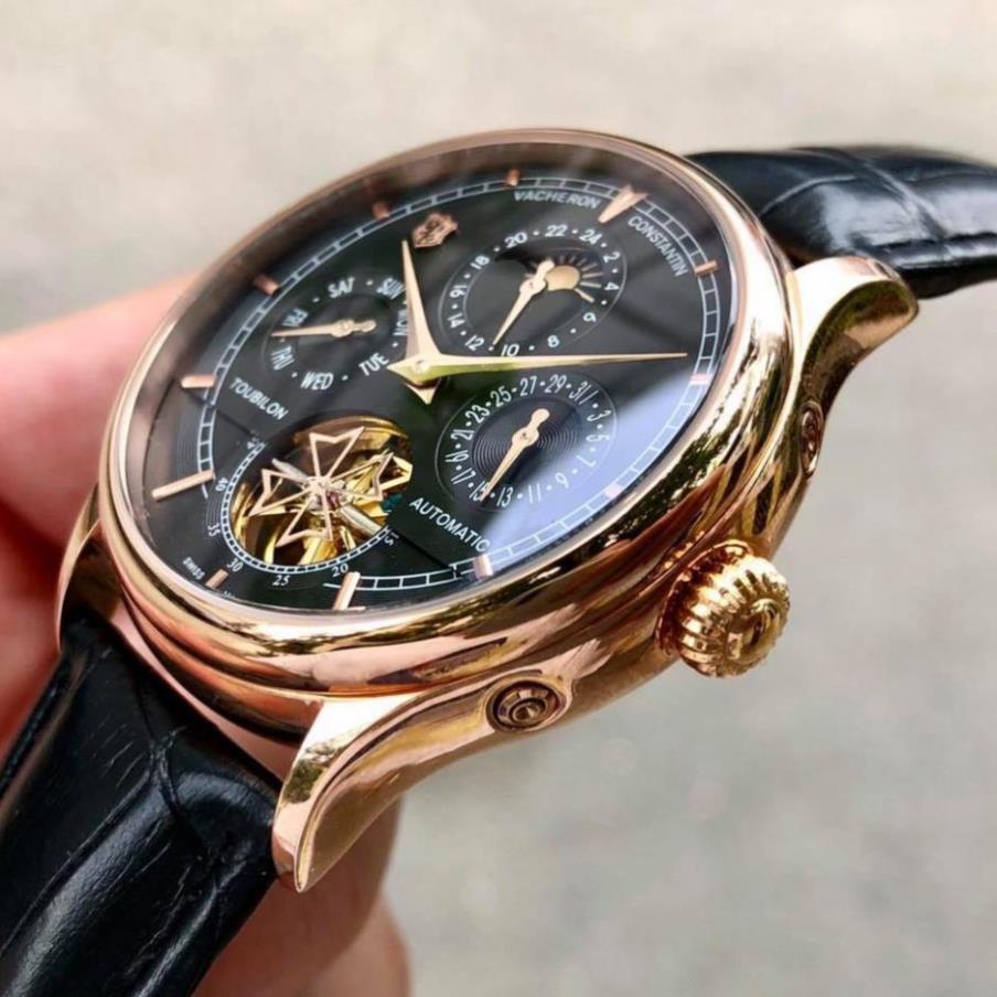 Đồng hồ Nam V.979 máy nhật, mẫu 5kim lộ cơ cánh khế, nhiều màu lựa chọn , dòng cơ Automatic size 40mm , Đồng hồ thật giá