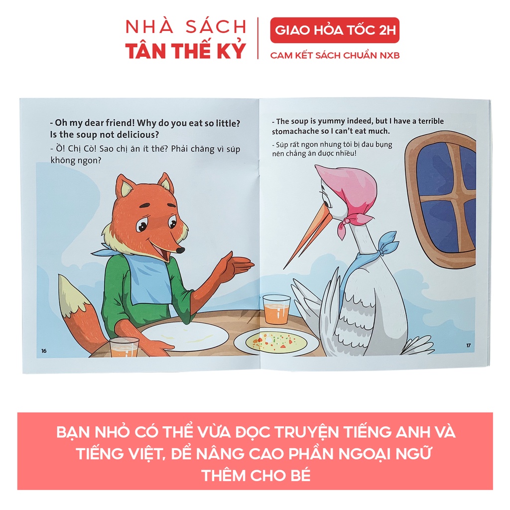 Sách - Truyện tranh ngụ ngôn dành cho thiếu nhi song ngữ Anh Việt (Lẻ cuốn)