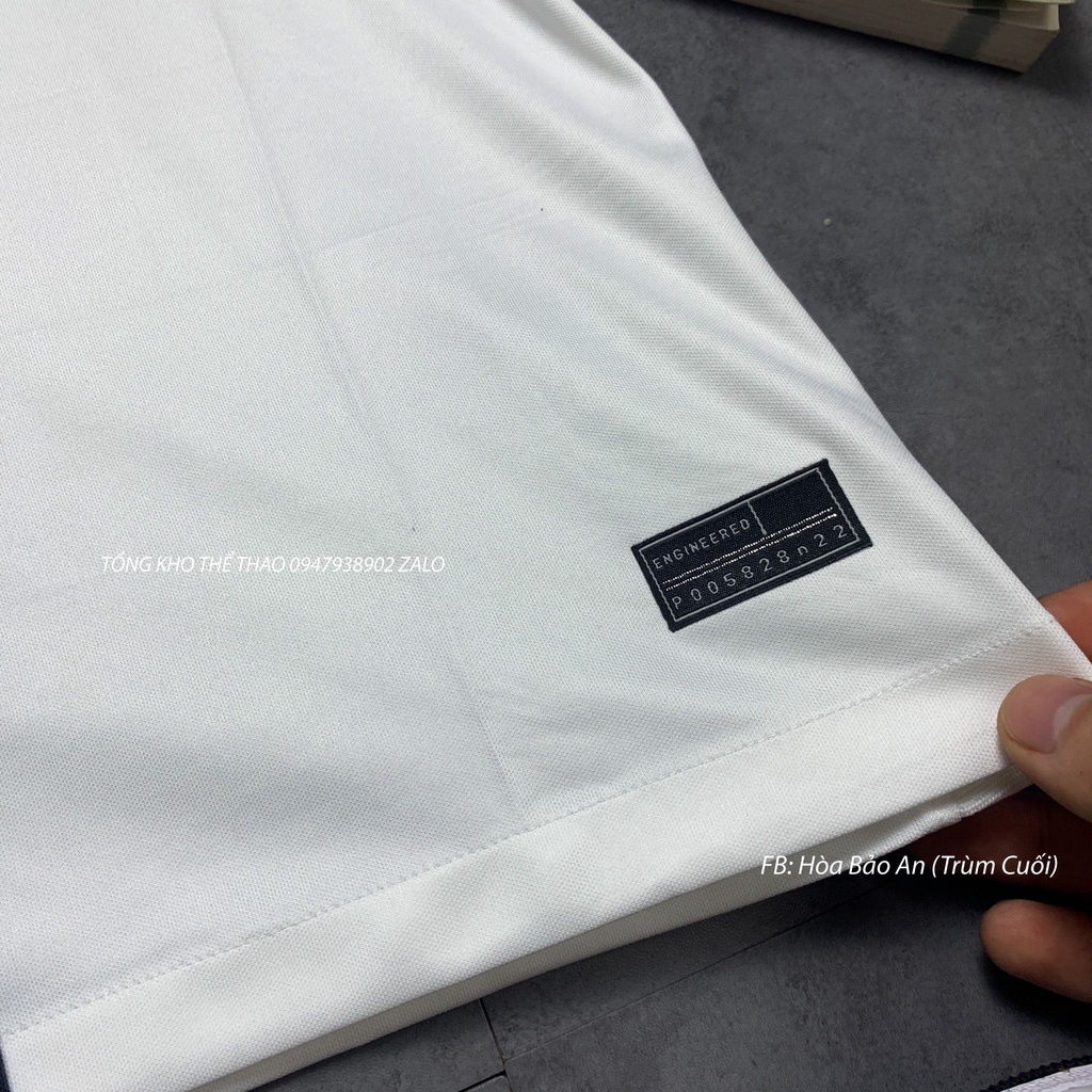 Set Bộ Quần Áo Đá Bóng CLB Pari màu Trắng Quần Xanh - Đen chuẩn áo đấu phom 43-90kg