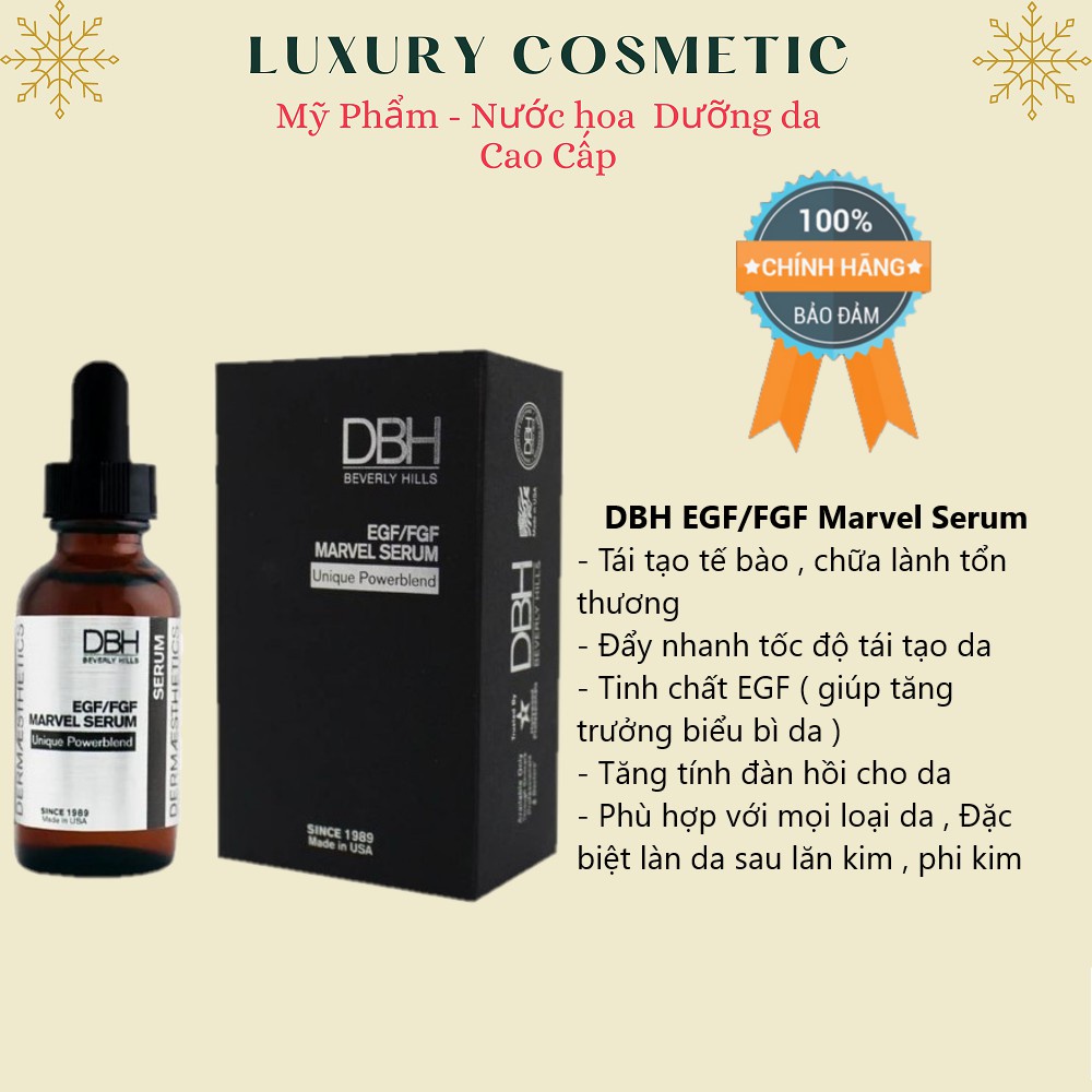 Tinh Chất Tăng Tốc Độ Tái Tạo Da DBH EGF/FGF Marvel Serum.