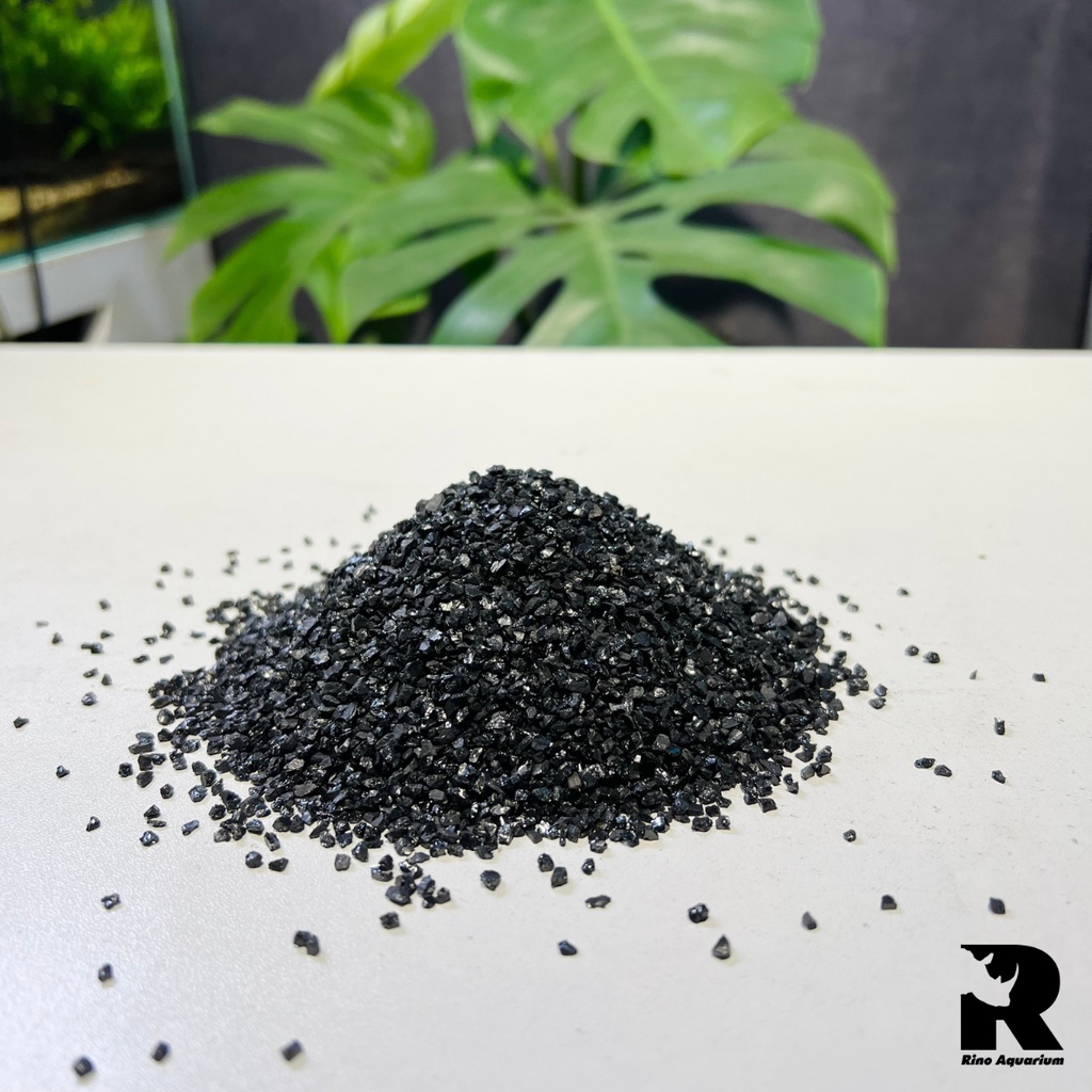 [1KG] Nền Trơ Pure Black Trang Trí Trải Nền Hồ Cá Thủy Sinh, Biotope