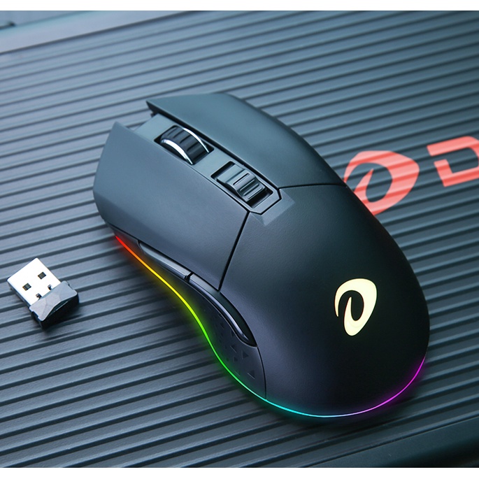 [Mã 44ELSALE2 giảm 7% đơn 300K] Chuột Gaming không dây Dareu EM901X RGB - Hàng chính hãng