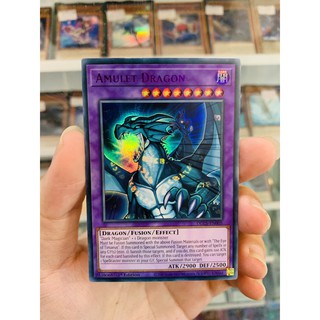 Thẻ Bài Lẻ YugiOh! Mã DLCS-EN005 - Amulet Dragon - Ultra Rare (Purple) - 1st Edition