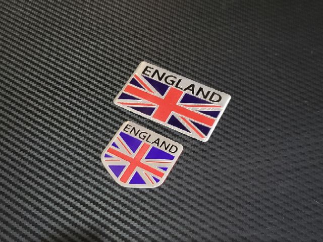 DECAL NHÔM CỜ ANH - 2 CÁI