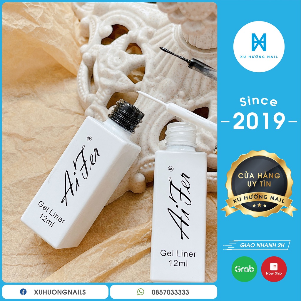 Gel vẽ nét Aifer chai 12ml [Phụ kiện móng]
