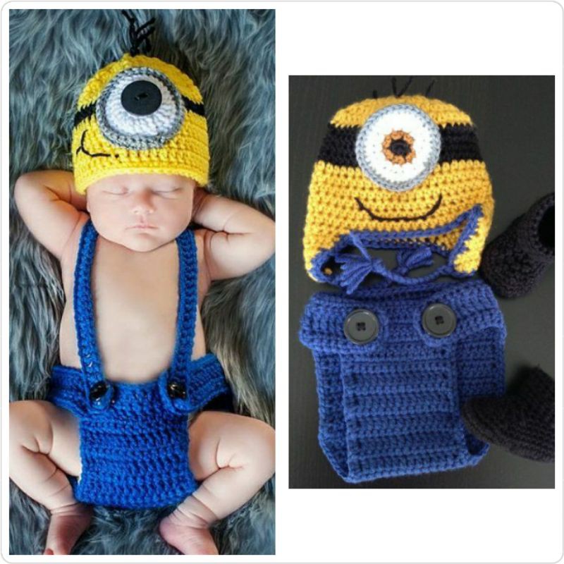 Toàn Bộ Phụ Kiện Chụp Ảnh Hình Minion Xinh Xắn Đáng Yêu